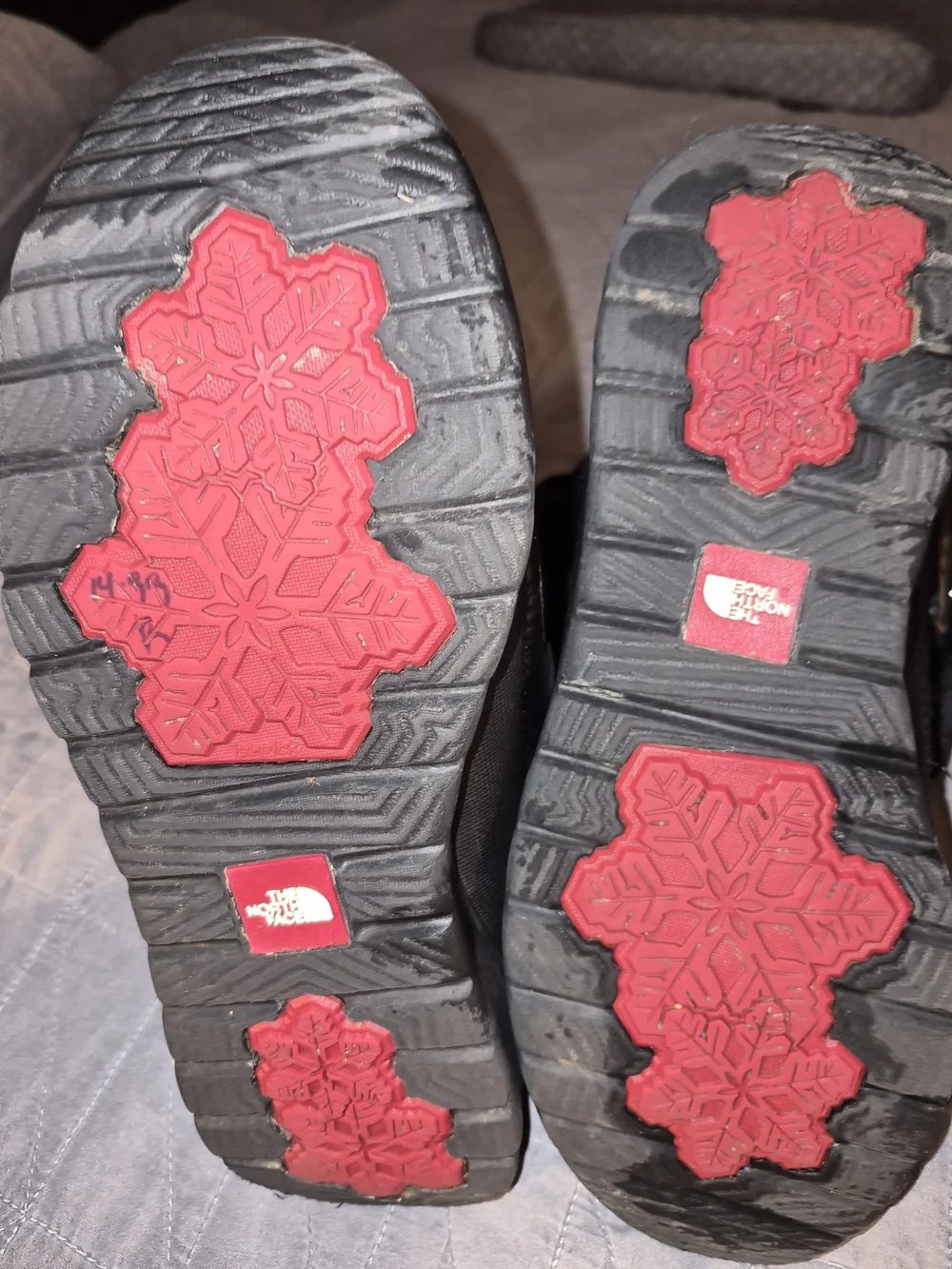 The North Face Black Puffer Winter Boots